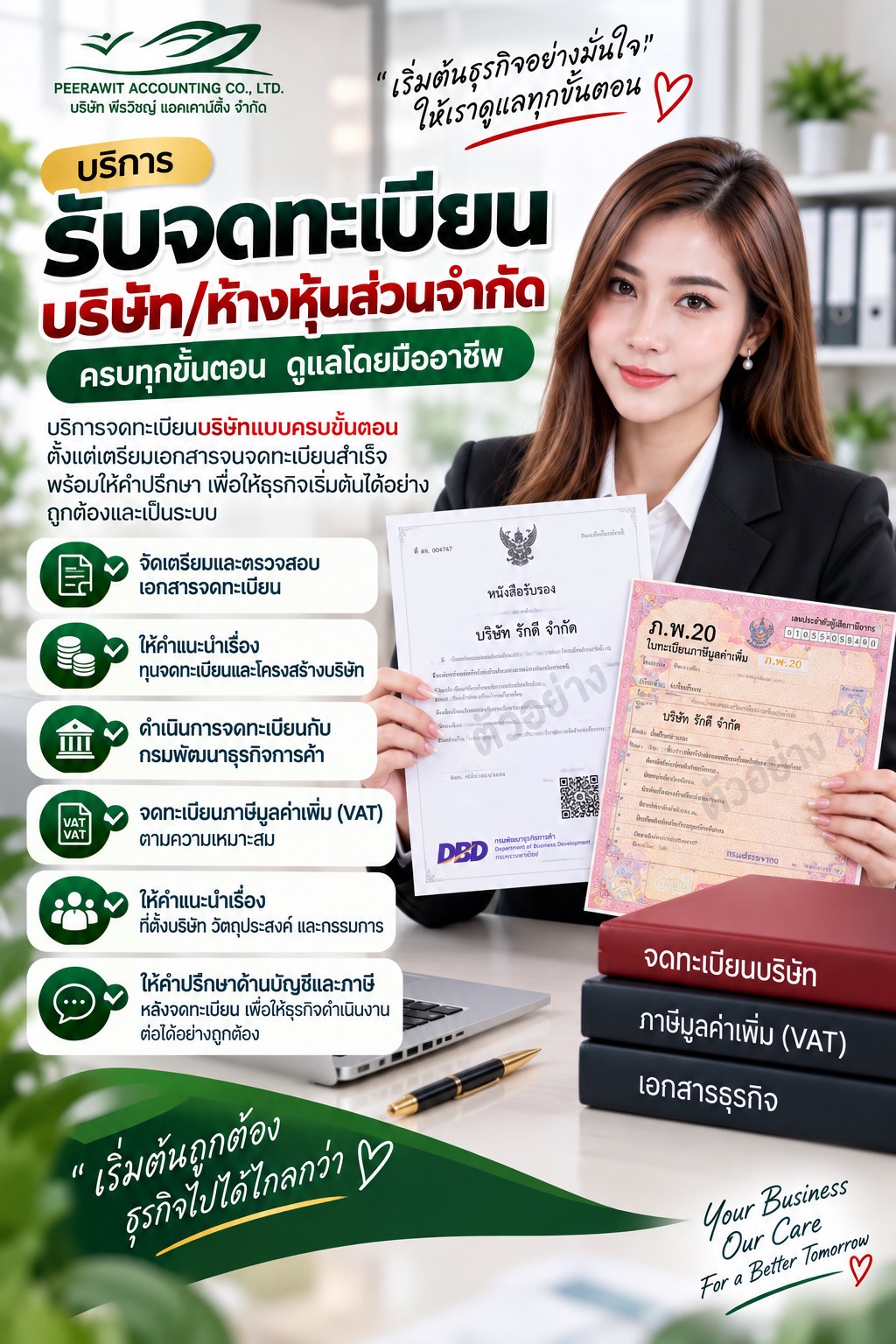 รับจดทะเบียนบริษัท ห้างหุ้นส่วนจำกัด